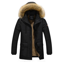 Load image into Gallery viewer, 2019 Men Thicken Jacket Parkas Warm Winter Windproof Jackets Coat Casual Mens Down Parka Hooded Outwear Cotton-padded Jacket
