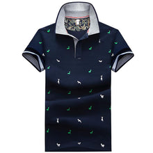 Load image into Gallery viewer, 2019 Men Summer Deer Print Polo Shirt Short Sleeve Slim Fit Polos Fashion Streetwear Tops Men Shirts Sports Casual Golf Shirts
