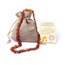 Load image into Gallery viewer, HAOHUPO Raw Amber Necklaces for Adults Raw Irregular Beads Baltic Natural Amber Women Necklace Organic Jewelry Amazon Supplier
