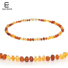 Load image into Gallery viewer, HAOHUPO Raw Amber Necklaces for Adults Raw Irregular Beads Baltic Natural Amber Women Necklace Organic Jewelry Amazon Supplier
