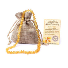 Load image into Gallery viewer, HAOHUPO Raw Amber Necklaces for Adults Raw Irregular Beads Baltic Natural Amber Women Necklace Organic Jewelry Amazon Supplier
