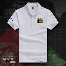 Load image into Gallery viewer, Afghanistan Afghan polo shirts men short sleeve white brands printed for country 2017 cotton nation team flag AFG Islam Pashto
