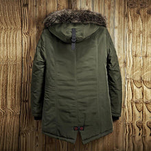 Load image into Gallery viewer, AIOPESON Winter Jacket Men Casual Parkas Solid Color Big Pocket High Quality Winter Male Jacket Fur Hoodie Thick Winter Coat

