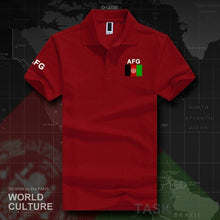 Load image into Gallery viewer, Afghanistan Afghan polo shirts men short sleeve white brands printed for country 2017 cotton nation team flag AFG Islam Pashto
