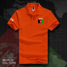 Load image into Gallery viewer, Afghanistan Afghan polo shirts men short sleeve white brands printed for country 2017 cotton nation team flag AFG Islam Pashto
