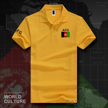 Load image into Gallery viewer, Afghanistan Afghan polo shirts men short sleeve white brands printed for country 2017 cotton nation team flag AFG Islam Pashto
