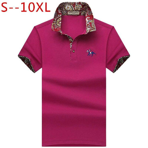 2019 New fashion Mens Polo Shirt For Men Polos Men loose Short Sleeve comfortable polo Plus Size 6XL 7XL 8XL 9XL 10XL