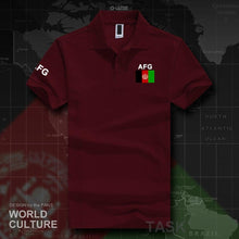 Load image into Gallery viewer, Afghanistan Afghan polo shirts men short sleeve white brands printed for country 2017 cotton nation team flag AFG Islam Pashto
