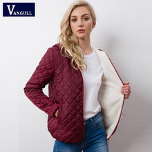 Load image into Gallery viewer, Autumn 2019 New Parkas basic jackets Female Women Winter plus velvet lamb hooded Coats Cotton Winter Jacket Womens Outwear coat
