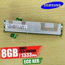 Load image into Gallery viewer, Samsung Server memory 4GB 8GB 16GB DDR3 PC3 1066Mhz 1333Mhz 1600Mhz 1866Mhz 8G 16G 10600R 12800R 14900R ECC REG 1866 1600 RAM
