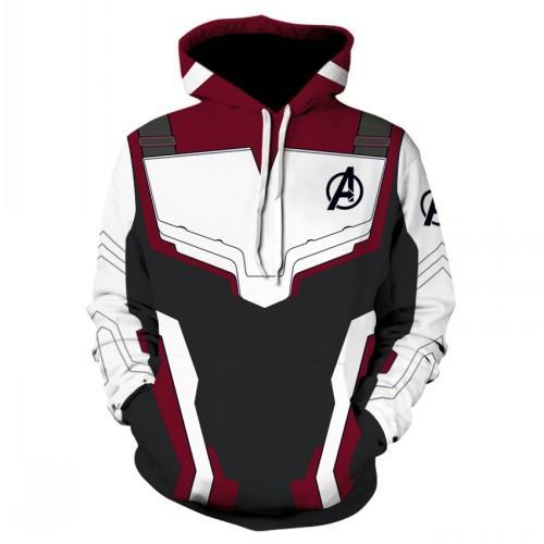 2019 The Avengers Endgame Quantum Realm Cosplay Costume Hoodies Men Hooded Avengers Zipper End Game Sweatshirt Jacket