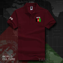 Load image into Gallery viewer, Afghanistan Afghan polo shirts men short sleeve white brands printed for country 2017 cotton nation team flag AFG Islam Pashto
