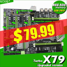 Load image into Gallery viewer, PLEXHD X79 Turbo motherboard  LGA2011 ATX USB3.0 SATA3 PCI-E NVME M.2 SSD support REG ECC memory and Xeon E5 processor
