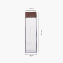 Load image into Gallery viewer, 450ml New Square Plastic Water Bottle Portable Transparent Bottle Fruit  Juice Leak-proof Outdoor Sport Travel Camping Bottles
