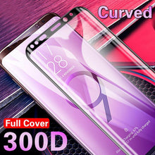 Load image into Gallery viewer, 300D Full Curved Tempered Glass For Samsung Galaxy S8 S9 Plus Note 9 8 Screen Protector For Samsung S7 S6Edge S9 Protection film
