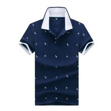 Load image into Gallery viewer, 2019 Men Summer Deer Print Polo Shirt Short Sleeve Slim Fit Polos Fashion Streetwear Tops Men Shirts Sports Casual Golf Shirts
