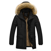 Load image into Gallery viewer, 2019 Men Thicken Jacket Parkas Warm Winter Windproof Jackets Coat Casual Mens Down Parka Hooded Outwear Cotton-padded Jacket
