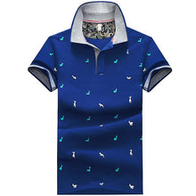 Load image into Gallery viewer, 2019 Men Summer Deer Print Polo Shirt Short Sleeve Slim Fit Polos Fashion Streetwear Tops Men Shirts Sports Casual Golf Shirts
