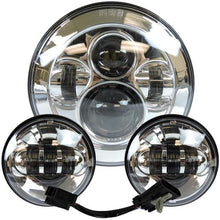 Load image into Gallery viewer, Headlight For Universal Motorcycle Parts 7" LED Motor Headlight 4.5" 4 1/2 inch Passing Light For Harley Touring Softail Classic
