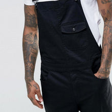 Load image into Gallery viewer, 2019 New Men Denim Carpenter Overalls Full Length Casual Pants Loose Pants Bib Pants Men&#39;s Fashion Hip Hop Jumpsuit Bib Pants
