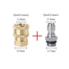 Load image into Gallery viewer, High Pressure Washer Car Washer Copper Connector Adapter 1/4" Female Quick Connection Adapter M14*1.5 Connector
