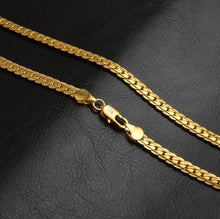 Load image into Gallery viewer, High Quality 6MM 50cm Full Sideways Necklace Women Men 925 Sterling Silver Fine Jewelry Link Chain Necklace
