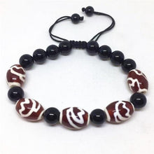 Load image into Gallery viewer, High quality Tibet Dzi Beads Bracelet Natural Stone 9 eyes and 3 Eyes Beads New Design Fengshui Beads Bracelet Free Shipping
