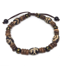 Load image into Gallery viewer, High quality Tibet Dzi Beads Bracelet Natural Stone 9 eyes and 3 Eyes Beads New Design Fengshui Beads Bracelet Free Shipping
