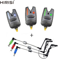 Load image into Gallery viewer, Hirisi Carp fishing bite alarm 8 LED with fishing swingers indicator for carp fishing
