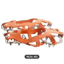 Load image into Gallery viewer, Hot Sale Crampons Shoe Covers Wear-resistant 18 Teeth Ice Snow Shoe Spiked Grips Cleat Crampons Climbing Anti Slip Shoe Cover
