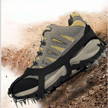 Load image into Gallery viewer, Hot Sale Crampons Shoe Covers Wear-resistant 18 Teeth Ice Snow Shoe Spiked Grips Cleat Crampons Climbing Anti Slip Shoe Cover

