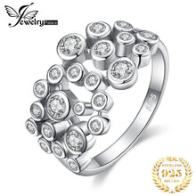Load image into Gallery viewer, JewelryPalace Huge Cubic Zirconia Rings 925 Sterling Silver Rings for Women Stackable Ring Silver 925 Jewelry Fine Jewelry
