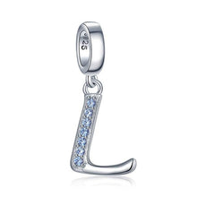 Load image into Gallery viewer, JewelryPalace Initial 925 Sterling Silver Beads Charms For Bracelet Silver 925 original Beads Jewelry Making Pendant Necklace
