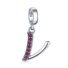 Load image into Gallery viewer, JewelryPalace Initial 925 Sterling Silver Beads Charms For Bracelet Silver 925 original Beads Jewelry Making Pendant Necklace
