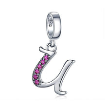 Load image into Gallery viewer, JewelryPalace Initial 925 Sterling Silver Beads Charms For Bracelet Silver 925 original Beads Jewelry Making Pendant Necklace
