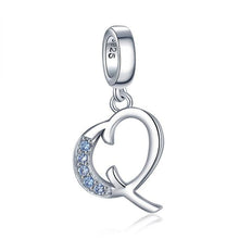 Load image into Gallery viewer, JewelryPalace Initial 925 Sterling Silver Beads Charms For Bracelet Silver 925 original Beads Jewelry Making Pendant Necklace

