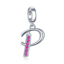 Load image into Gallery viewer, JewelryPalace Initial 925 Sterling Silver Beads Charms For Bracelet Silver 925 original Beads Jewelry Making Pendant Necklace

