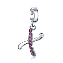 Load image into Gallery viewer, JewelryPalace Initial 925 Sterling Silver Beads Charms For Bracelet Silver 925 original Beads Jewelry Making Pendant Necklace
