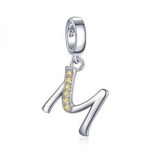 Load image into Gallery viewer, JewelryPalace Initial 925 Sterling Silver Beads Charms For Bracelet Silver 925 original Beads Jewelry Making Pendant Necklace

