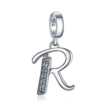 Load image into Gallery viewer, JewelryPalace Initial 925 Sterling Silver Beads Charms For Bracelet Silver 925 original Beads Jewelry Making Pendant Necklace
