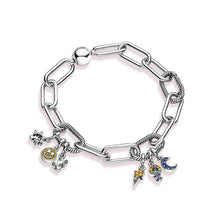 Load image into Gallery viewer, KAAOER 2019 new 100% 925 Sterling Silver 11 ME series pandoras tie around love diamond stars lucky horseshoe pendant bracelet
