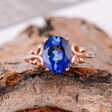 Load image into Gallery viewer, KJJEAXCMY fine jewelry 925 Silver inlaid with natural tanzanite women's ring is optional.zxcvg
