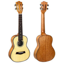 Load image into Gallery viewer, Kmise Concert Ukulele 23 inch Ukelele Tiger Flame Okoume Starter Kit Classical Guitar Head with Gig Bag Tuner Strap String
