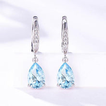 Load image into Gallery viewer, Kuololit Zultanite Gemstone Clip Earrings for Women Solid 925 Sterling Silver Created Color Change Earrings Wedding Fine Jewelry
