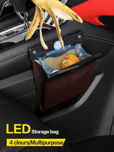 Load image into Gallery viewer, LED Car Trash Can Organizer Garbage Holder Automobiles Storage Bag Accessories Auto Door Seat Back Visor Trash Bin Paper Dustbin
