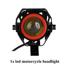 Load image into Gallery viewer, LED Motorcycle Headlight Mini U7 Spotlight Angel Bulbs 125W Lamp Headlight Motorcycle Scooter Motorbike Lights 12V Led Fog Light
