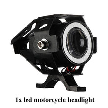 Load image into Gallery viewer, LED Motorcycle Headlight Mini U7 Spotlight Angel Bulbs 125W Lamp Headlight Motorcycle Scooter Motorbike Lights 12V Led Fog Light
