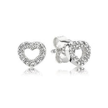 Load image into Gallery viewer, LIDU 100%925 Silver High Quality Cubic Zirconia Pandoras Classic Earring Gift To Friends Free Mail Manufacturer Wholesale
