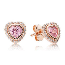Load image into Gallery viewer, LIDU 100%925 Silver High Quality Cubic Zirconia Pandoras Classic Earring Gift To Friends Free Mail Manufacturer Wholesale
