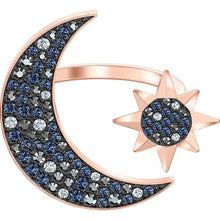 Load image into Gallery viewer, LIDU High Quality Swa Sun And Moon Rings Plated With Rose Gold Send Gifts To Friends Free Mail Manufacturers Wholesale

